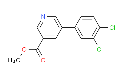CAS No. 445303-04-8, methyl 5-(3,4-dichlorophenyl)pyridine-3-carboxylate