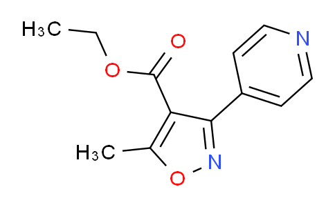 CAS No. 479077-33-3, Ethyl 5-methyl-3-pyridin-4-ylisoxazole-4-carboxylate