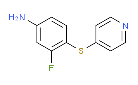 CAS No. 569658-00-0, 3-Fluoro-4-(pyridin-4-ylsulfanyl)-phenylamine