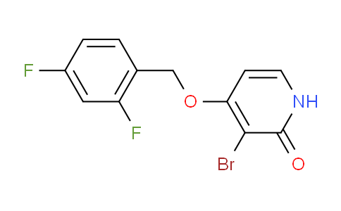 CAS No. 586373-59-3, 3-Bromo-4-(2,4-difluorobenzyloxy)-1h-pyridin-2-one