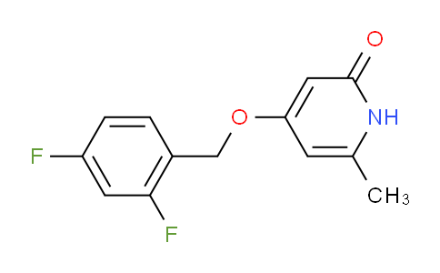 CAS No. 586379-20-6, 2(1H)-Pyridinone, 4-[(2,4-difluorophenyl)methoxy]-6-methyl-