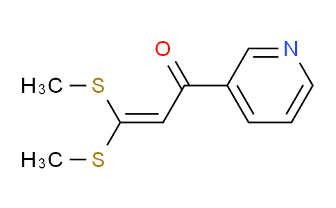 CAS No. 68192-56-3, 3,3-Bis(methylsulfanyl)-1-(pyridin-3-yl)prop-2-en-1-one