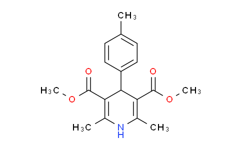 CAS No. 73257-48-4, Dimethyl 2,6-dimethyl-4-(4-methylphenyl)-1,4-dihydropyridine-3,5-dicarboxylate