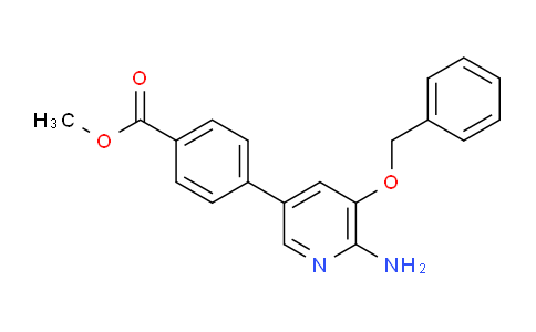 CAS No. 756520-51-1, 4-(6-Amino-5-benzyloxy-pyridin-3-yl)-benzoic acid methyl ester