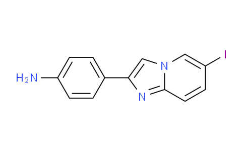 CAS No. 774238-56-1, 4-(6-Iodoimidazo[1,2-a]pyridin-2-yl)aniline