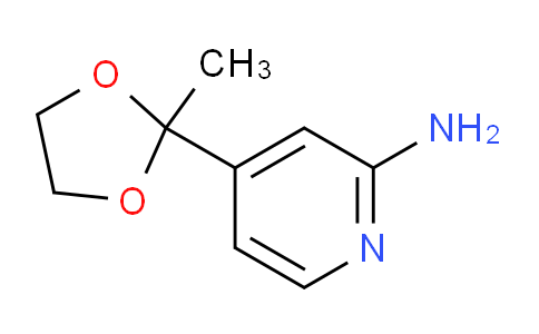 CAS No. 80882-44-6, 4-(2-Methyl-1,3-dioxolan-2-yl)pyridin-2-amine