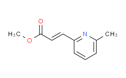 CAS No. 853179-80-3, 2-Propenoic acid, 3-(6-methyl-2-pyridinyl)-, methyl ester