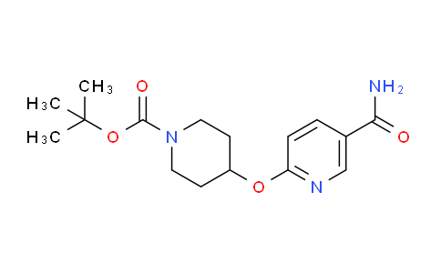 CAS No. 857048-68-1, tert-Butyl 4-[(5-carbamoylpyridin-2-yl)oxy]piperidine-1-carboxylate