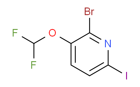 CAS No. 857295-23-9, 2-Bromo-3-difluoromethoxy-6-iodopyridine
