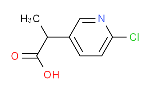 CAS No. 866629-21-2, 2-(6-Chloropyridin-3-yl)propanoic acid