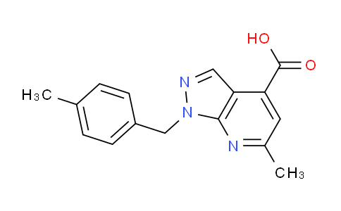 CAS No. 871548-24-2, 6-Methyl-1-(4-methylbenzyl)-1h-pyrazolo[3,4-b]pyridine-4-carboxylic acid
