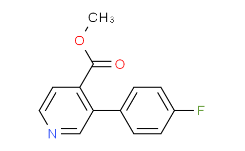 CAS No. 873458-37-8, methyl 3-(4-fluorophenyl)pyridine-4-carboxylate