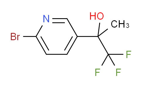 CAS No. 879487-65-7, 2-(6-Bromopyridin-3-yl)-1,1,1-trifluoropropan-2-ol