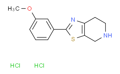 CAS No. 919736-65-5, 2-(3-Methoxyphenyl)-4,5,6,7-tetrahydro[1,3]thiazolo[5,4-c]pyridine dihydrochloride