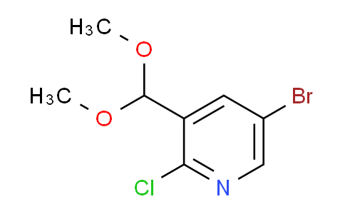 CAS No. 928653-74-1, 5-Bromo-2-chloro-3-dimethoxymethyl-pyridine