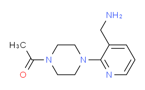 CAS No. 953739-99-6, 1-(4-[3-(Aminomethyl)pyridin-2-yl]piperazin-1-yl)ethan-1-one