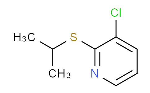 CAS No. 98626-96-1, 3-Chloro-2-(propan-2-ylsulfanyl)pyridine
