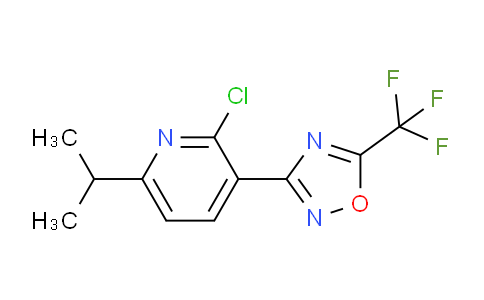 CAS No. 1203897-93-1, 3-(2-Chloro-6-isopropylpyridin-3-yl)-5-(trifluoromethyl)-1,2,4-oxadiazole