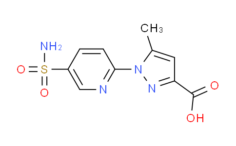 CAS No. 1006908-03-7, 5-Methyl-1-(5-sulfamoylpyridin-2-yl)-1H-pyrazole-3-carboxylic acid