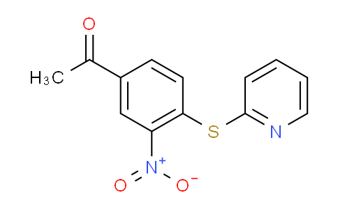 CAS No. 175137-44-7, 1-(3-Nitro-4-(pyridin-2-ylthio)phenyl)ethanone
