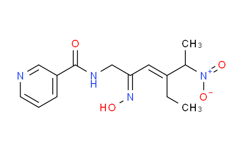 CAS No. 162626-99-5, N-((2Z,3E)-4-Ethyl-2-(hydroxyimino)-5-nitrohex-3-en-1-yl)nicotinamide