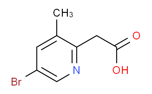 CAS No. 1214342-01-4, 2-(5-Bromo-3-methylpyridin-2-yl)acetic acid