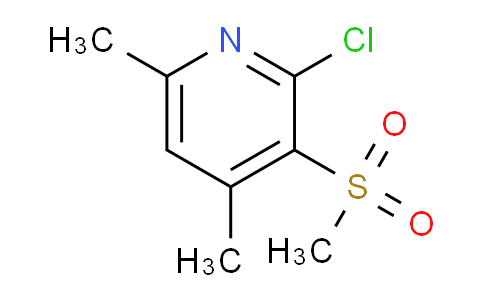 CAS No. 886361-59-7, 2-Chloro-4,6-dimethyl-3-(methylsulfonyl)pyridine