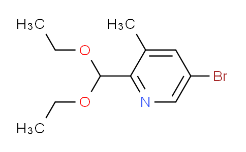 CAS No. 1245643-47-3, 5-Bromo-2-(diethoxymethyl)-3-methylpyridine