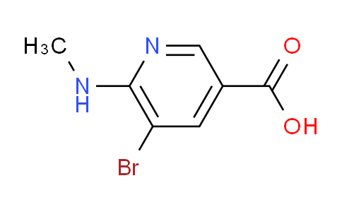 CAS No. 1379345-21-7, 5-Bromo-6-methylaminonicotinic acid