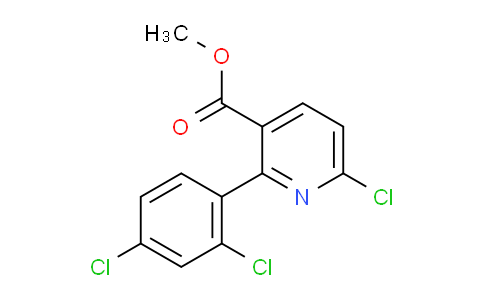 CAS No. 1361757-84-7, Methyl 6-chloro-2-(2,4-dichlorophenyl)nicotinate