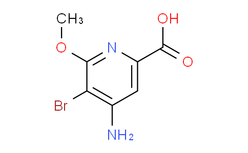 CAS No. 1245644-09-0, 4-Amino-5-bromo-6-methoxypicolinic acid
