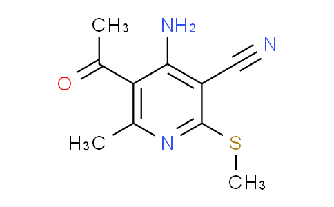 CAS No. 653587-91-8, 5-Acetyl-4-amino-6-methyl-2-(methylthio)nicotinonitrile
