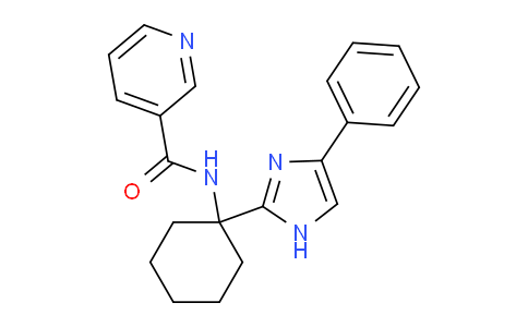 CAS No. 1233025-82-5, N-(1-(4-Phenyl-1H-imidazol-2-yl)cyclohexyl)nicotinamide