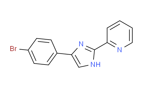 CAS No. 1211593-39-3, 2-(4-(4-Bromophenyl)-1H-imidazol-2-yl)pyridine