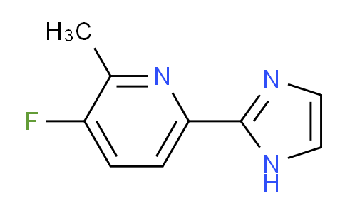 CAS No. 1245643-71-3, 3-Fluoro-6-(1H-imidazol-2-yl)-2-methylpyridine