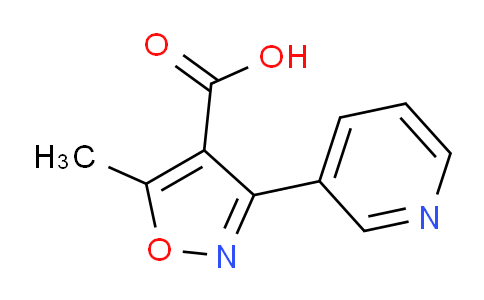 CAS No. 842958-54-7, 5-Methyl-3-pyridin-3-yl-isoxazole-4-carboxylic acid