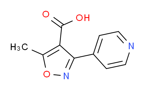 CAS No. 90771-23-6, 5-Methyl-3-pyridin-4-yl-isoxazole-4-carboxylic acid