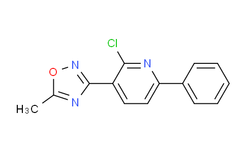 CAS No. 1203898-07-0, 3-(2-Chloro-6-phenylpyridin-3-yl)-5-methyl-1,2,4-oxadiazole