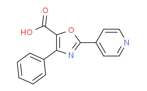 CAS No. 1245649-34-6, 4-Phenyl-2-(pyridin-4-yl)oxazole-5-carboxylic acid