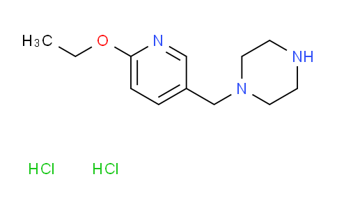 CAS No. 1185315-29-0, 1-((6-Ethoxypyridin-3-yl)methyl)piperazine dihydrochloride