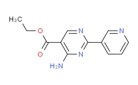 CAS No. 1053656-10-2, Ethyl 4-amino-2-(pyridin-3-yl)pyrimidine-5-carboxylate