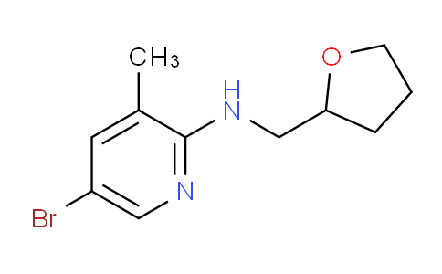 CAS No. 1220017-11-7, 5-Bromo-3-methyl-N-((tetrahydrofuran-2-yl)methyl)pyridin-2-amine