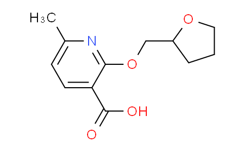 CAS No. 1220021-38-4, 6-Methyl-2-((tetrahydrofuran-2-yl)methoxy)nicotinic acid