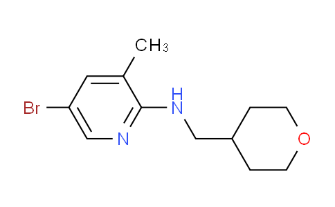 CAS No. 1220029-58-2, 5-Bromo-3-methyl-N-((tetrahydro-2H-pyran-4-yl)methyl)pyridin-2-amine