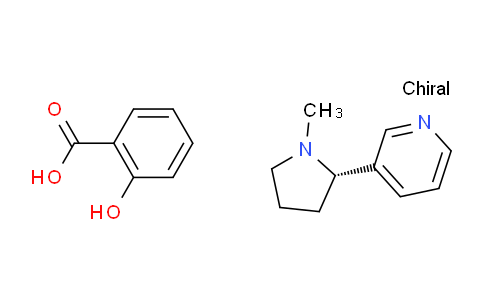 CAS No. 29790-52-1, (S)-3-(1-Methylpyrrolidin-2-yl)pyridine 2-hydroxybenzoate