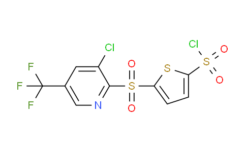 CAS No. 175203-00-6, 5-((3-Chloro-5-(trifluoromethyl)pyridin-2-yl)sulfonyl)thiophene-2-sulfonyl chloride