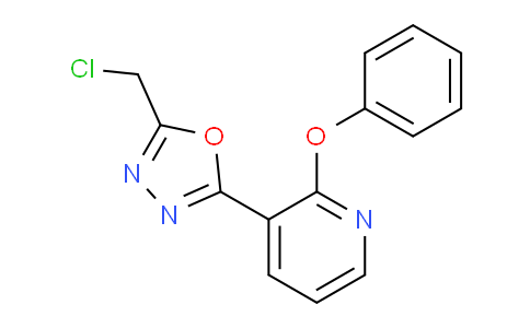 CAS No. 1233026-13-5, 2-(Chloromethyl)-5-(2-phenoxypyridin-3-yl)-1,3,4-oxadiazole