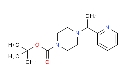 CAS No. 149691-41-8, tert-Butyl 4-(1-(pyridin-2-yl)ethyl)piperazine-1-carboxylate