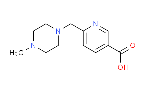 CAS No. 637354-27-9, 6-((4-Methylpiperazin-1-yl)methyl)nicotinic acid