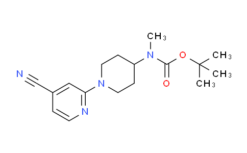 CAS No. 1261232-87-4, tert-Butyl (1-(4-cyanopyridin-2-yl)piperidin-4-yl)(methyl)carbamate